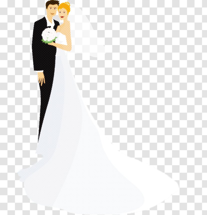 Bride And Groom Cartoon - Bridesmaid - Style Gesture Transparent PNG