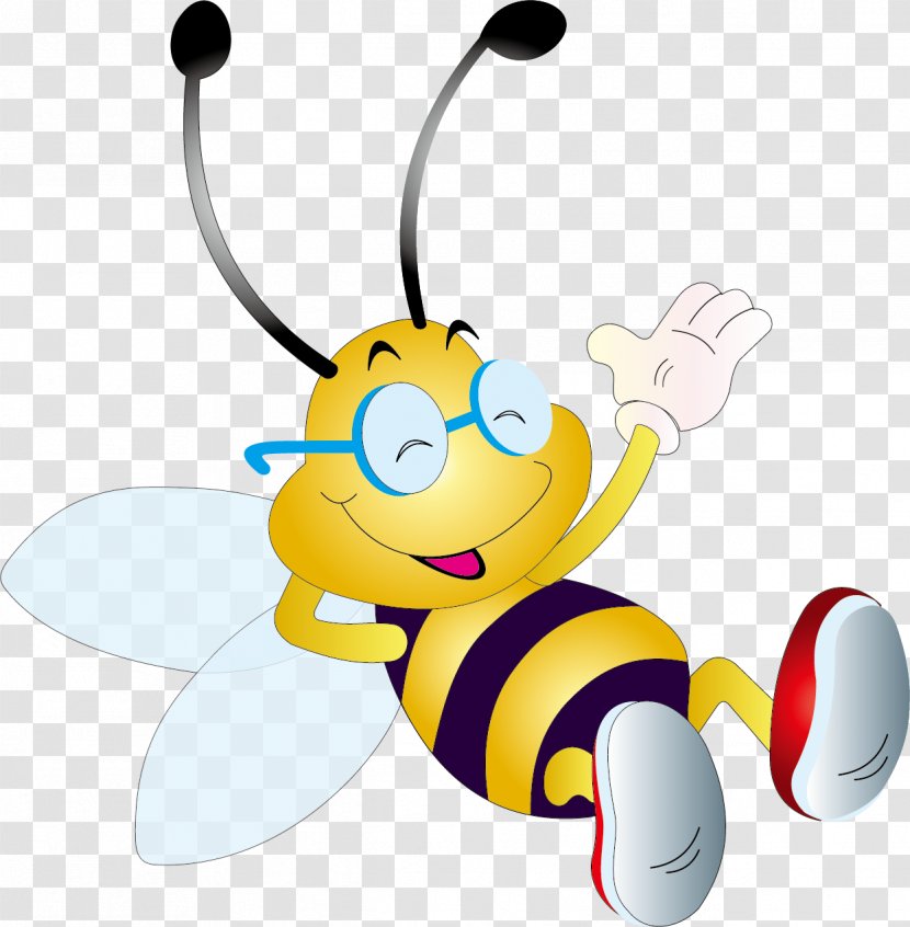 Honey Bee Insect Bumblebee Clip Art - Heart - Cartoon Transparent PNG