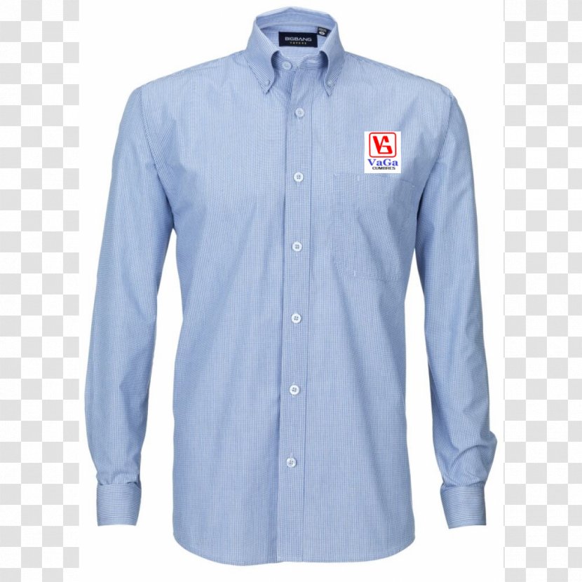 Long-sleeved T-shirt Dress Shirt Blue - Slimfit Pants Transparent PNG