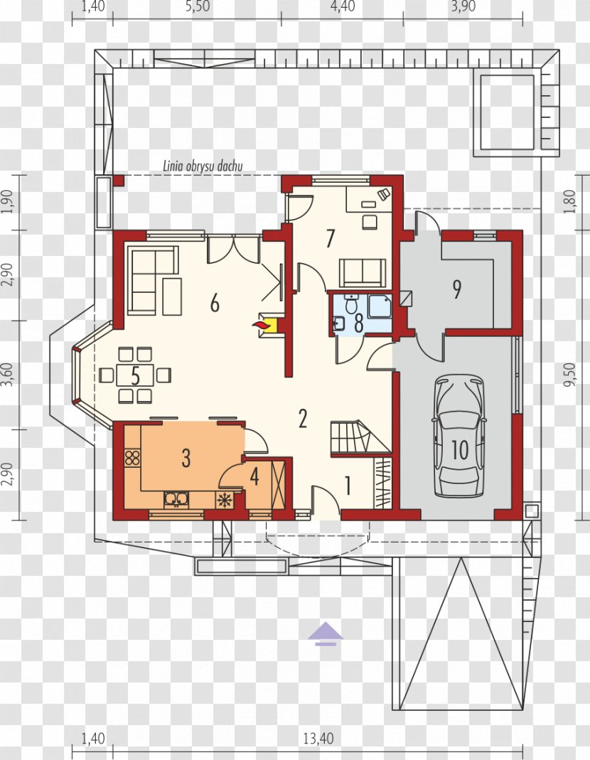 Floor Plan House Facade Altxaera Building - Square Meter Transparent PNG