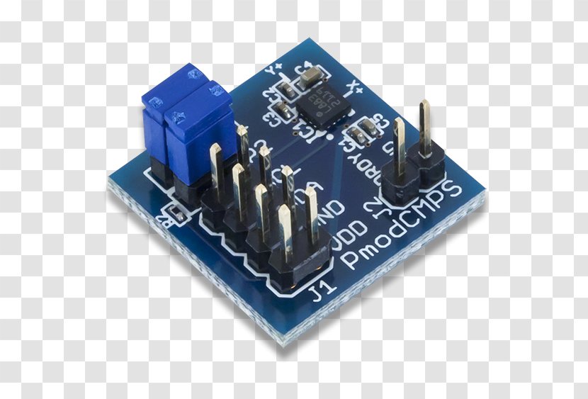 Microcontroller Pmod Interface GPS Navigation Systems Electronics Sensor - Electronic Engineering Transparent PNG