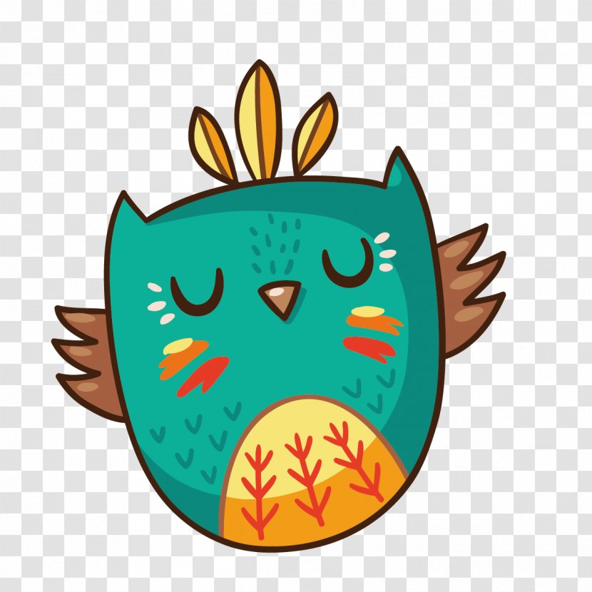 Little Owl Transfer Paper Iron-on Bird - Color Transparent PNG