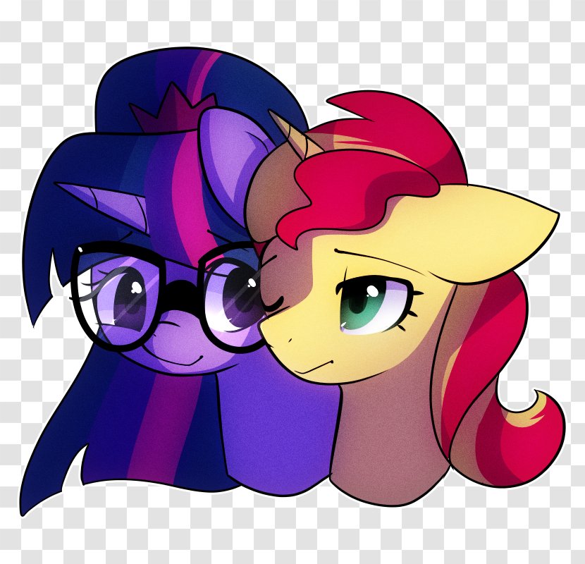 Translation Sunset Shimmer Horse Canis Dog - Mythical Creature - Mlp Transparent PNG