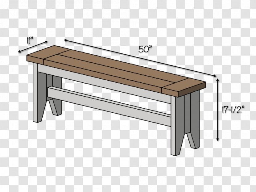 Bench Seat Table Dimension - Cushion - Wooden Benches Transparent PNG