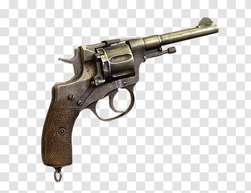 Revolver Firearm Trigger Pistol Nagant M1895 - Gun Barrel - Weapon Transparent PNG