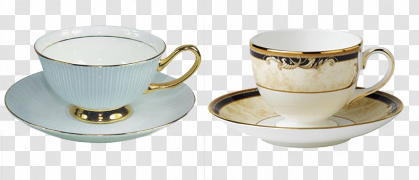 Coffee Cup Teacup Saucer - Dishware - Mugs Transparent PNG