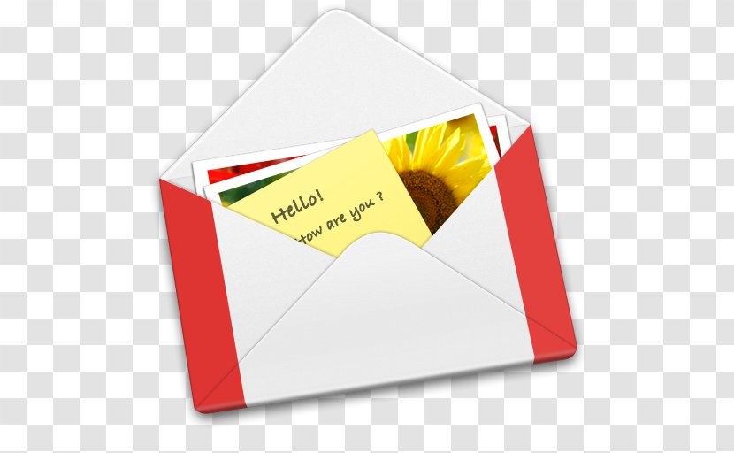 Brand Material Envelope Yellow - Letter GMail Transparent PNG