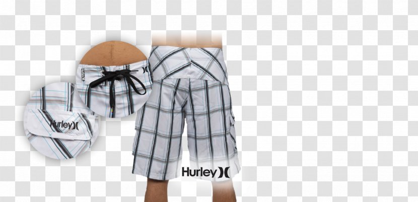 Outerwear Shoulder Tartan Sleeve Top - Hurley Transparent PNG