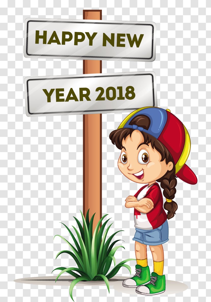 Drawing Stock Photography Clip Art - Smile - Happy New Year Transparent PNG