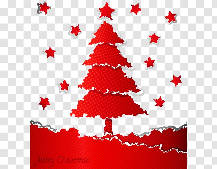 Christmas Tree Card - Greeting Transparent PNG