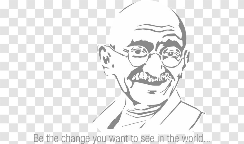 Clip Art India Illustration Gandhi Jayanti Person - Glasses Transparent PNG