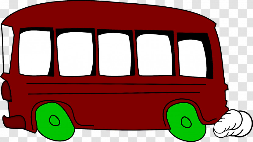 Green Transport Vehicle Bus Car Transparent PNG