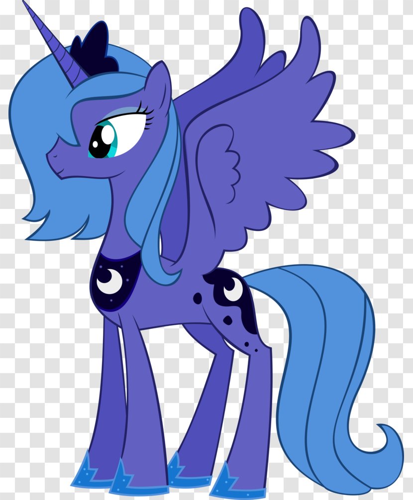 Princess Luna Celestia Pony Drawing - Electric Blue - Little Transparent PNG