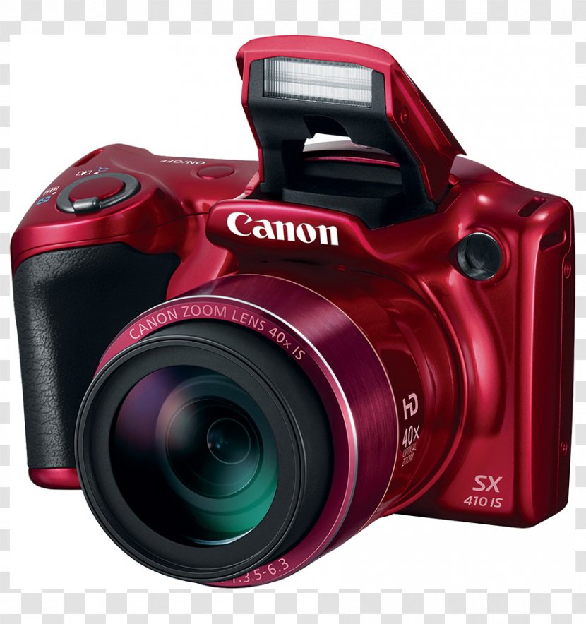 Canon PowerShot SX410 IS Point-and-shoot Camera Zoom Lens Photography - Pointandshoot - Digital Transparent PNG
