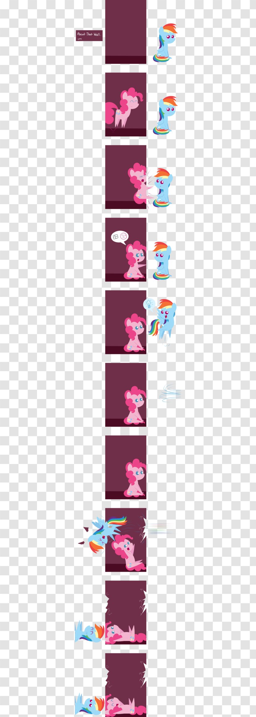 Pinkie Pie Rainbow Dash DeviantArt Fourth Wall Princess Luna - BREAK WALL Transparent PNG