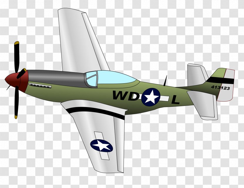 Airplane Military Aircraft Fighter Second World War Clip Art - Propeller Driven - Plane Transparent PNG