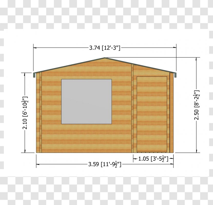 Shed Ringwood Line Angle Plywood - Facade Transparent PNG