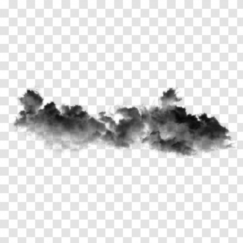 Rain Cloud - Smoke - Meteorological Phenomenon Blackandwhite Transparent PNG