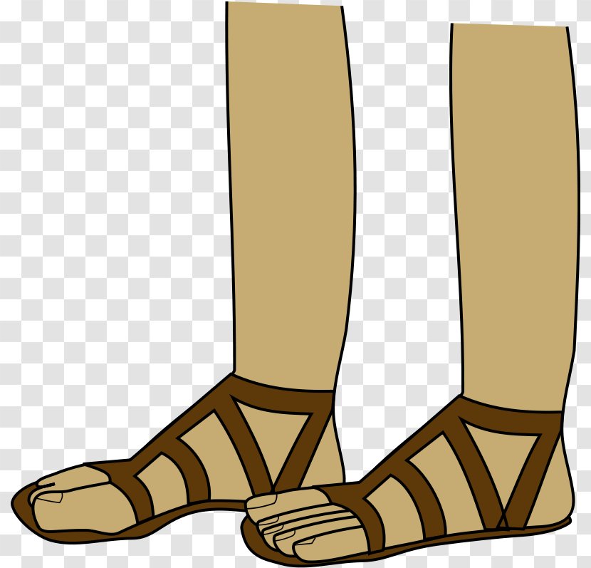 Sandal Flip-flops Foot Clip Art - Wood - Baby Bootie Clipart Transparent PNG