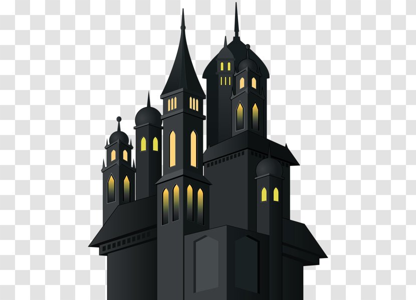 Clip Art Image Haunted House Vector Graphics - Castle - Illustrations Transparent PNG