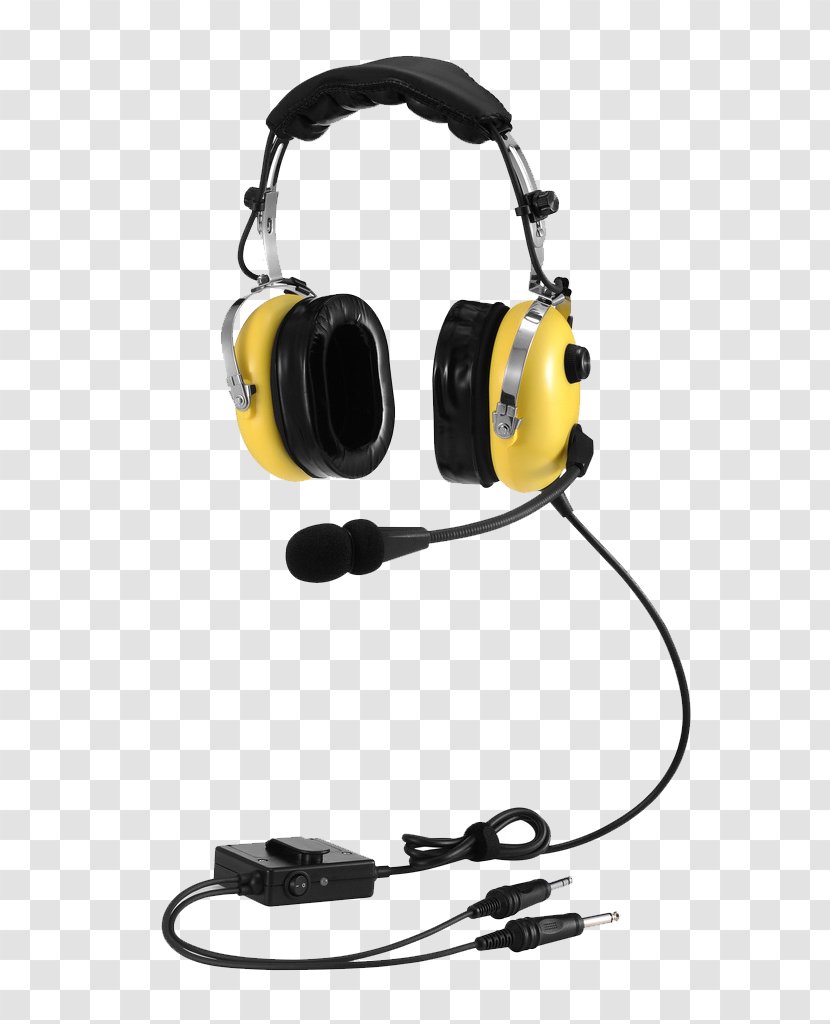 Microphone Noise-cancelling Headphones Xbox 360 Wireless Headset - Noise Reduction - Yellow Transparent PNG