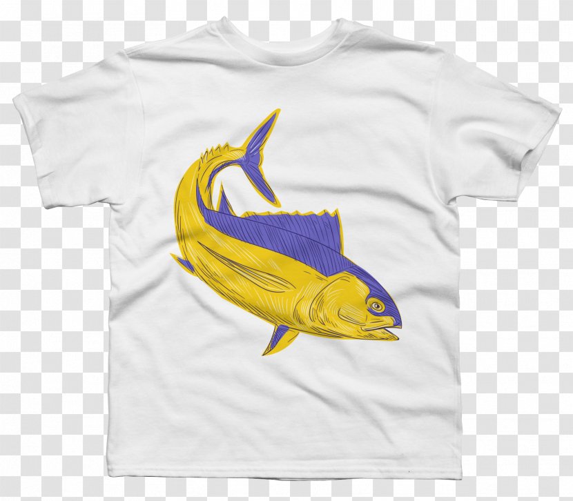 Yellowfin Tuna Drawing Albacore - Clothing - Line Art Transparent PNG