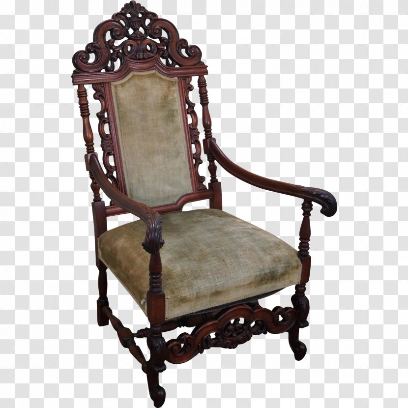 Chair Table Antique Furniture - Armchair Transparent PNG