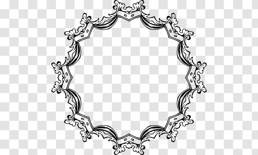 Picture Frames Black And White Clip Art - Symmetry - Vector Frame Transparent PNG