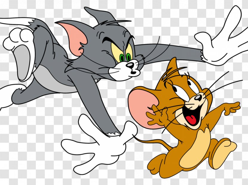 Tom Cat Jerry Mouse And Cartoon Sticker - Carnivoran Transparent PNG