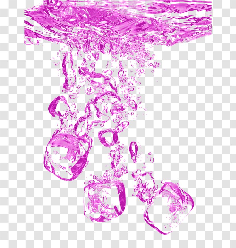 Water Drop Freezing Clip Art - Magenta - Purple Transparent PNG