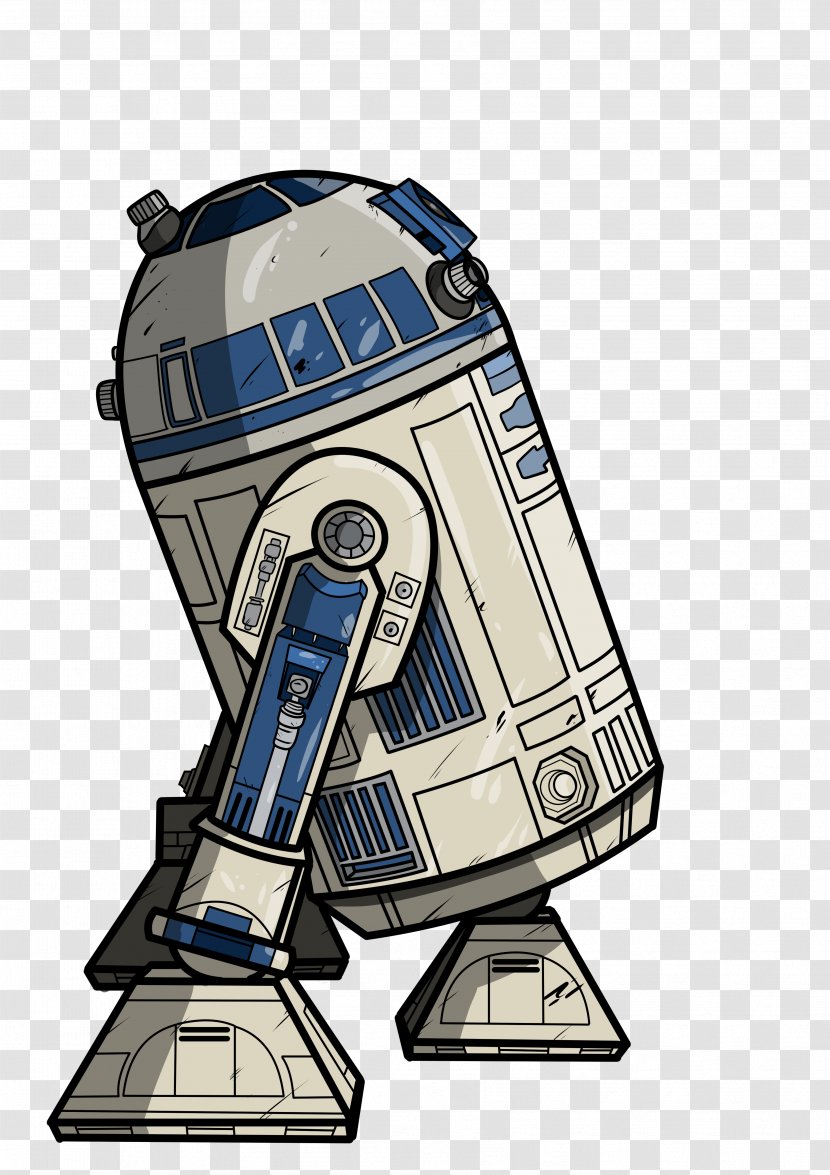 R2-D2 C-3PO Anakin Skywalker Star Wars Cartoon - R2d2 Transparent PNG