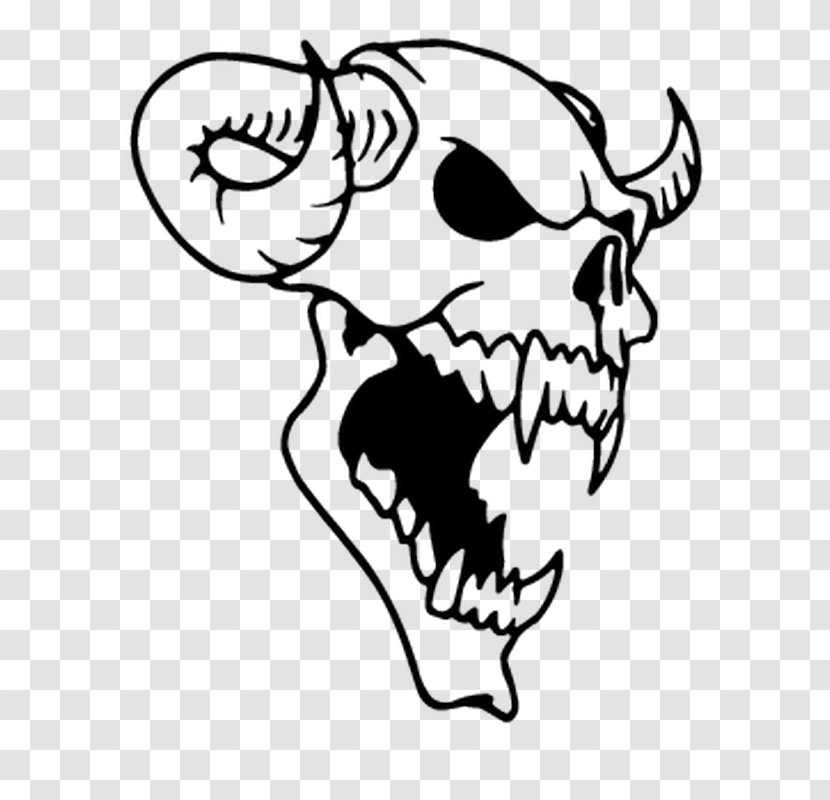 Skull Sticker Drawing - Frame Transparent PNG