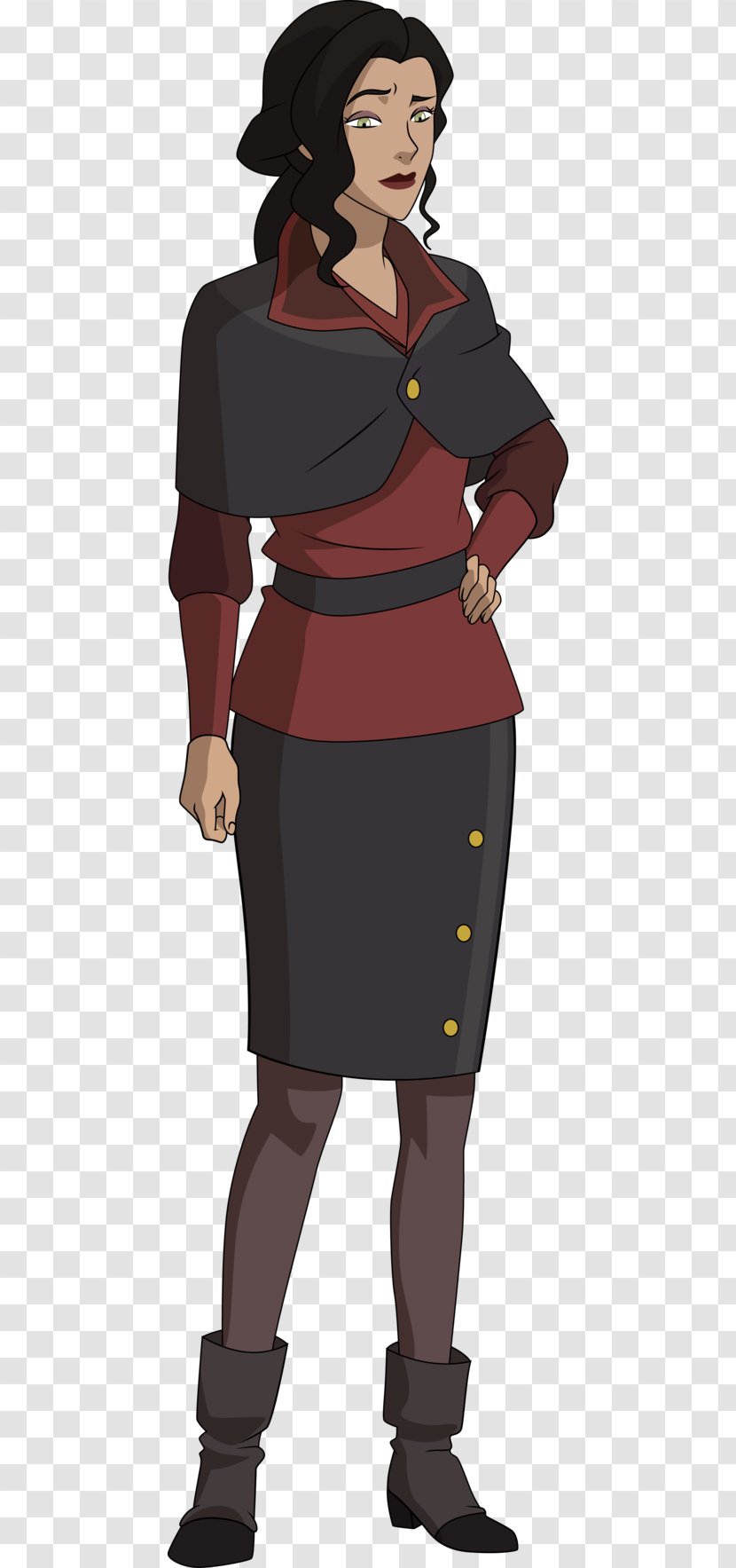 Headgear Homo Sapiens Maroon Character - Asami Sato Transparent PNG