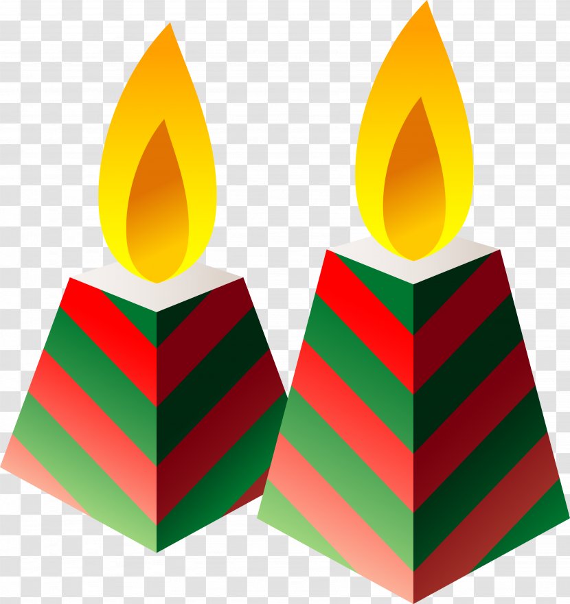 Flame Candle - Triangle - Candles Transparent PNG