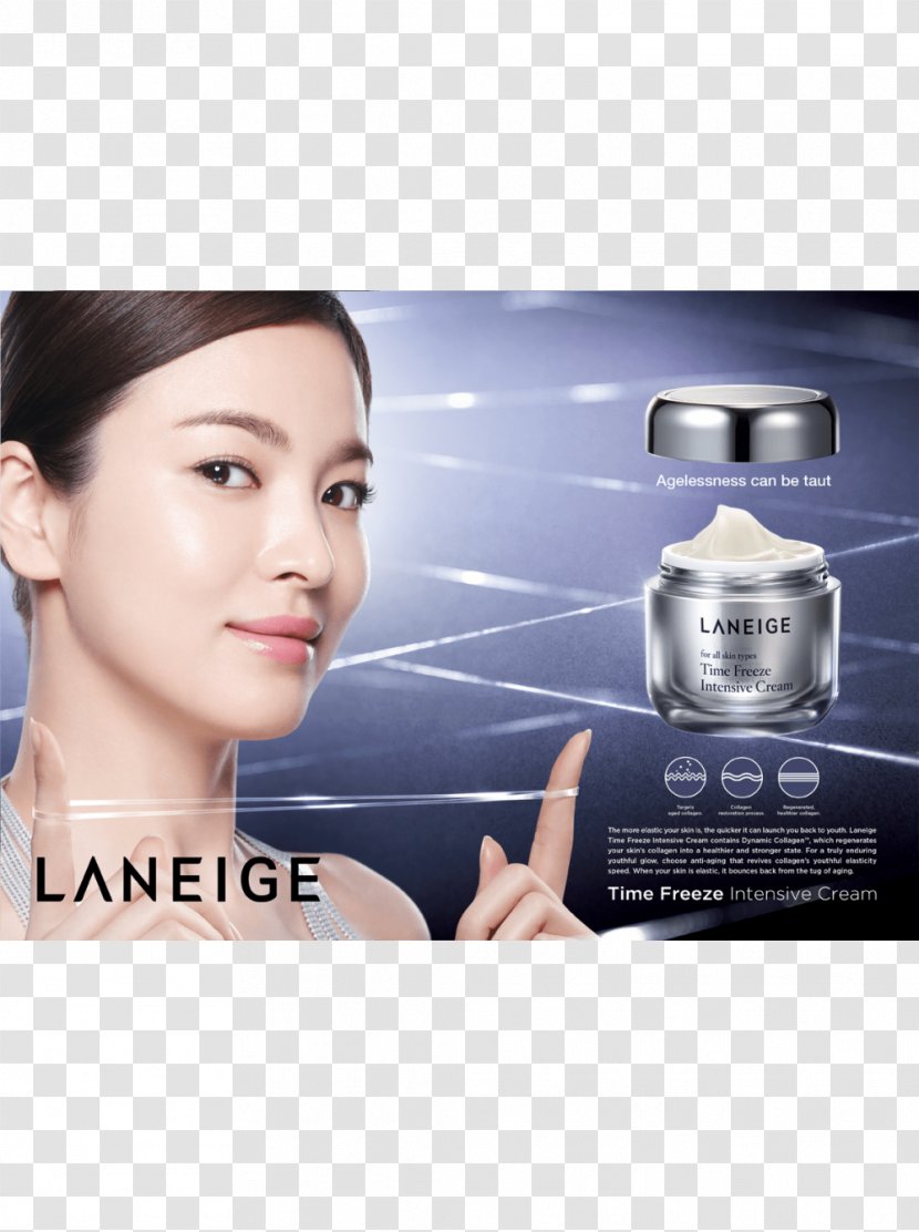 Song Hye-kyo LANEIGE Water Bank Moisture Cream_EX Anti-aging Cream - Eyebrow Transparent PNG