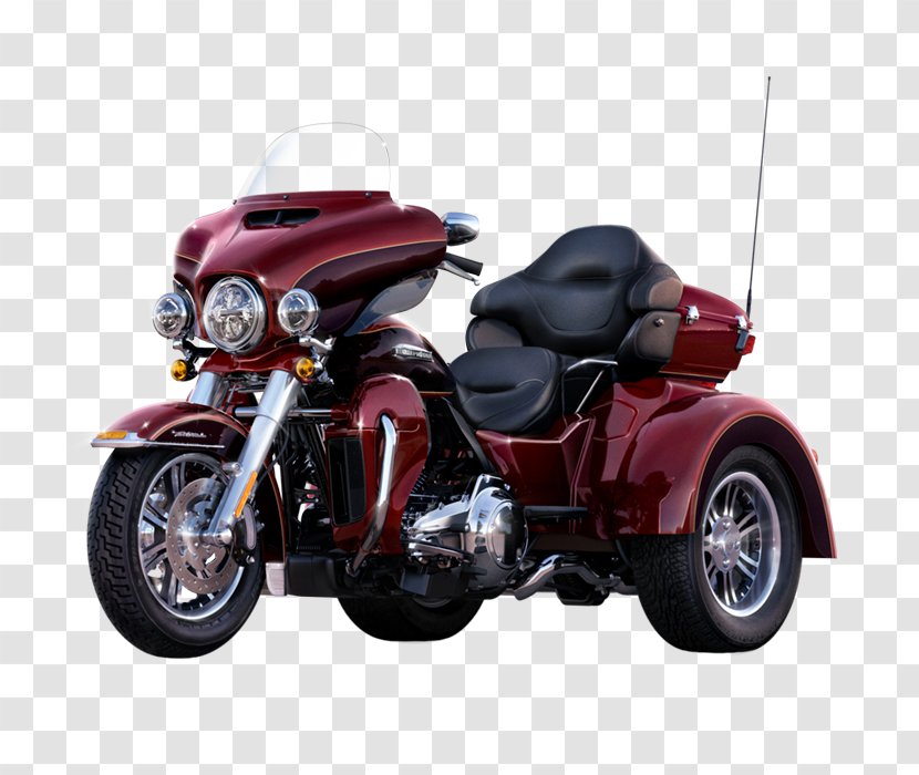 Harley-Davidson Tri Glide Ultra Classic Motorcycle Street Trike - Motorized Tricycle - Rushmore Transparent PNG