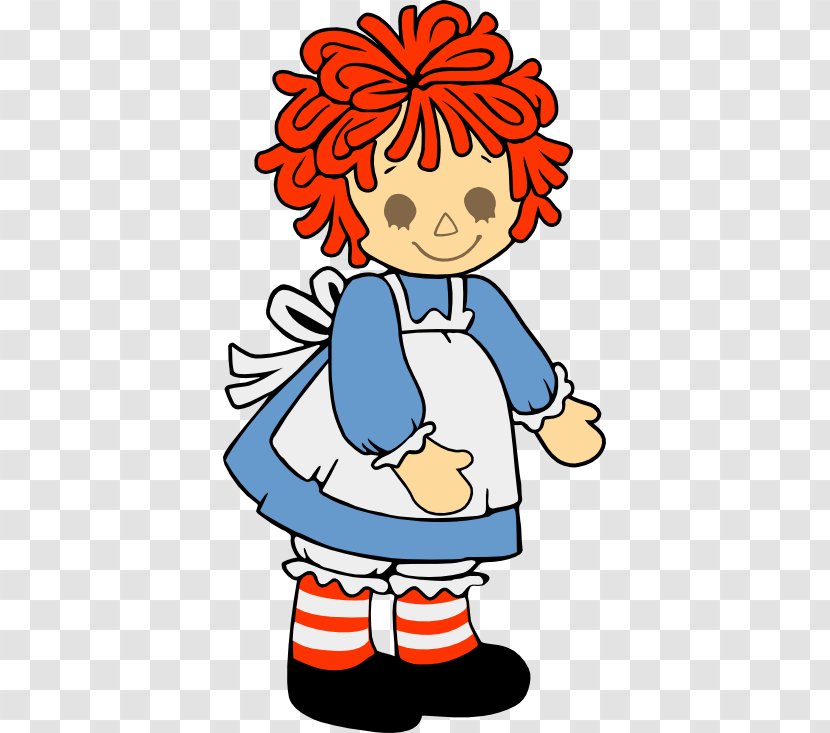 Raggedy Ann Clip Art Doll Image Free Content - Dool Drawing Transparent PNG