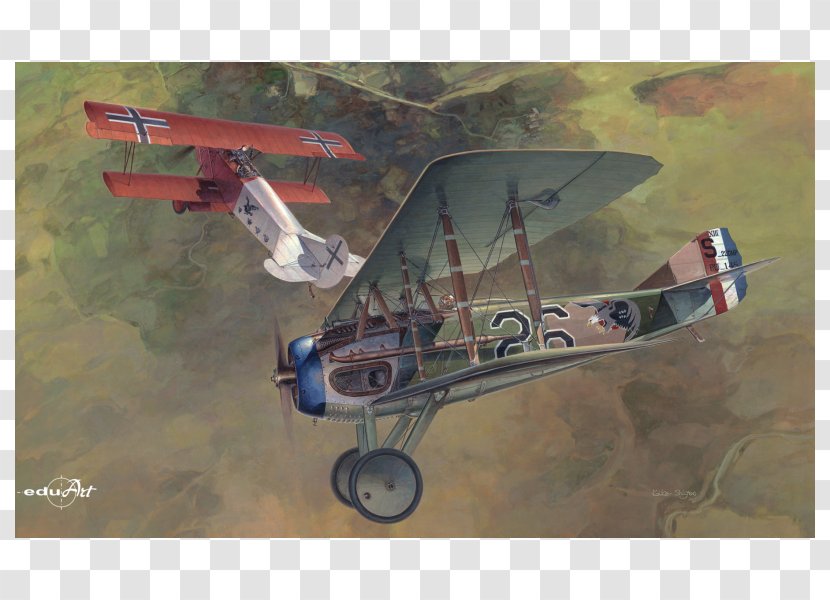 SPAD S.XIII Fokker D.VII Aircraft Eduard Airplane - Aviation In World War I Transparent PNG