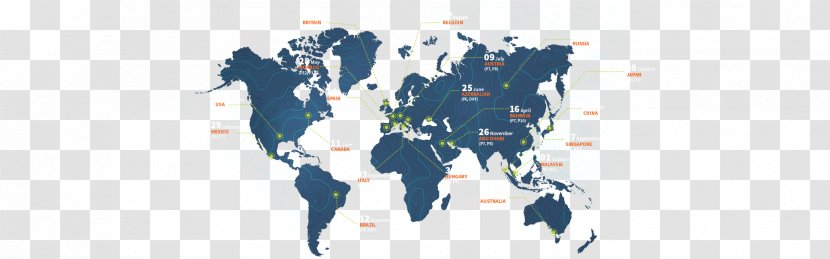 World Map - Printing - Vector Transparent PNG