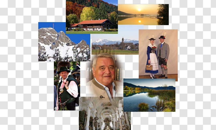 Bavarian Folk Costume Collage Vacation Tree Transparent PNG