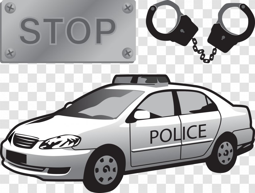 Police Officer Arrest Car - Technology - Vector Transparent PNG