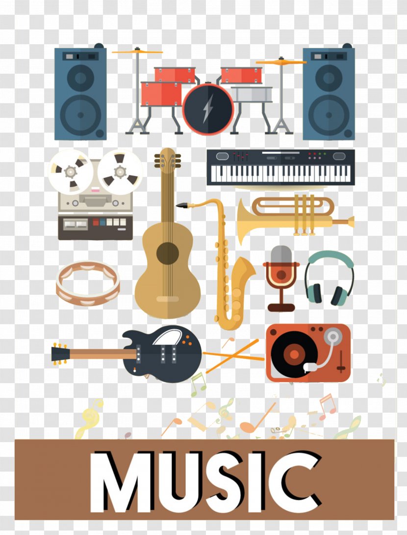 Musical Instruments - Flower - Frame Transparent PNG