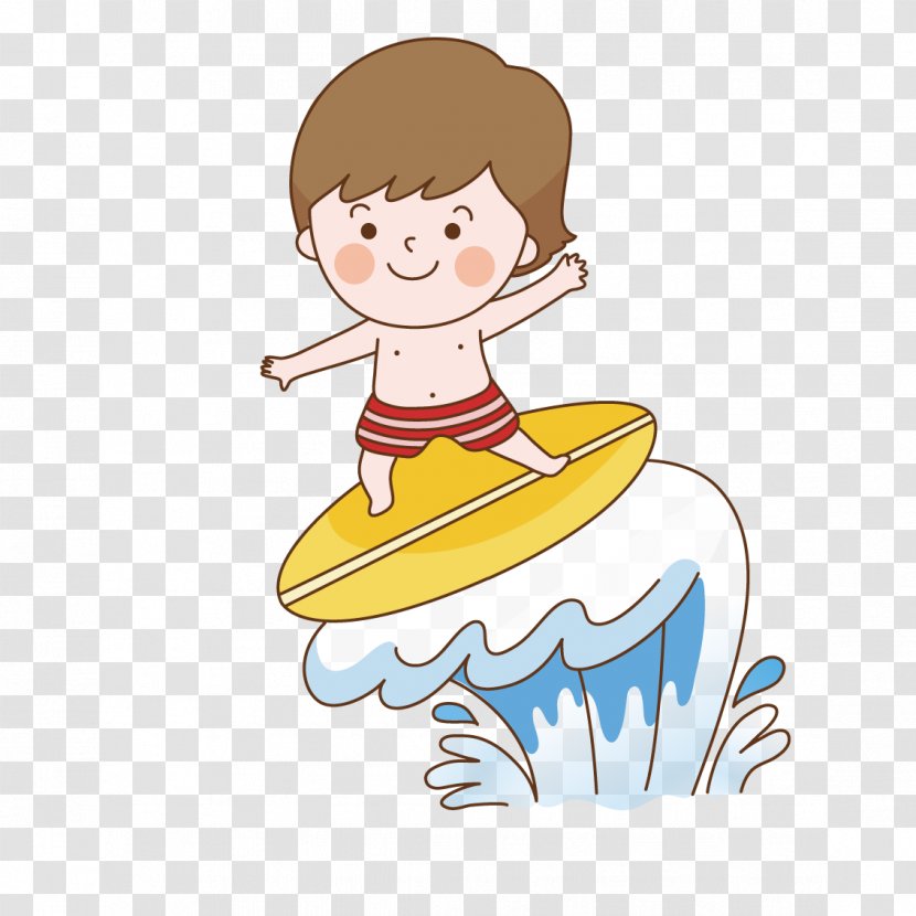 Child Illustration - Heart - Surfing In Children Transparent PNG