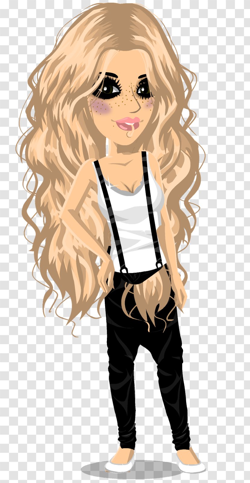 Brown Hair MovieStarPlanet Coloring Black - Cartoon Transparent PNG