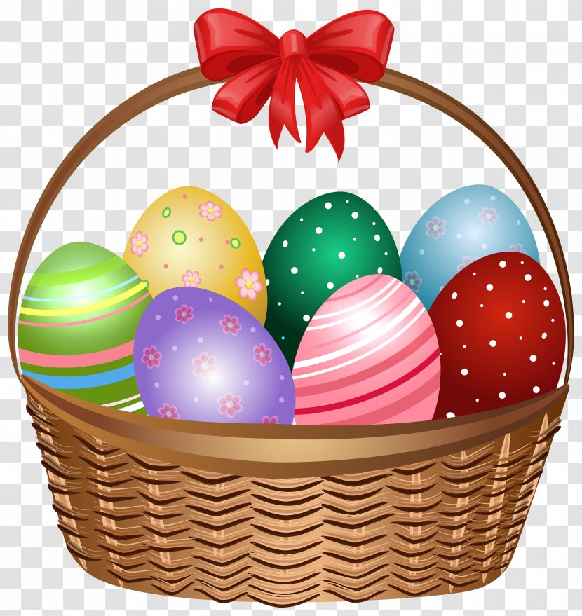 Easter Bunny Basket Clip Art - Image Transparent PNG