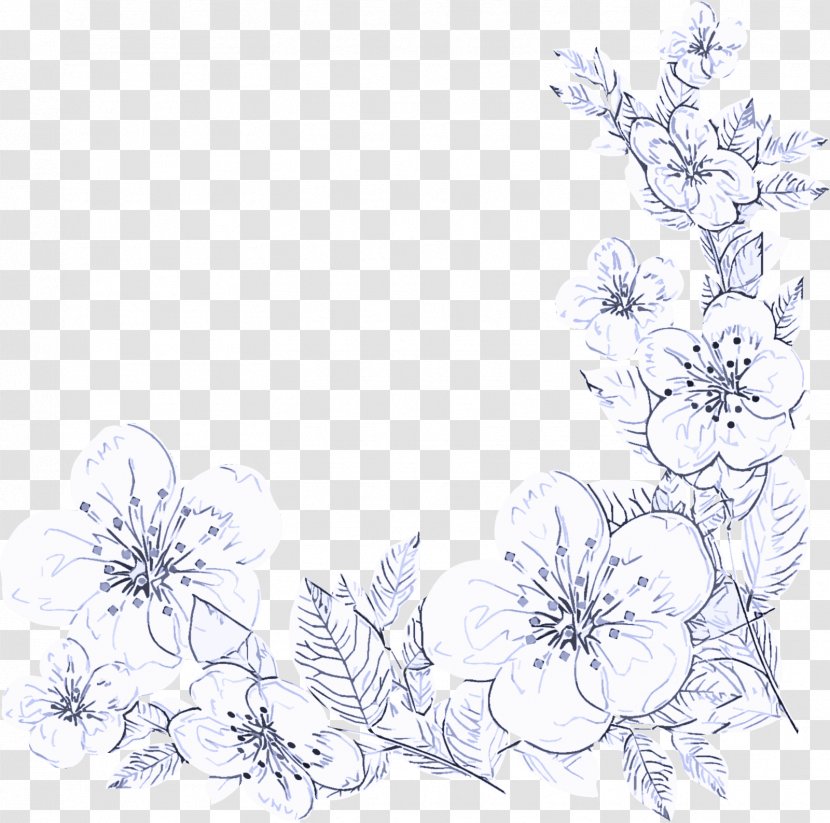 Plant Pedicel Line Art Flower Wildflower Transparent PNG