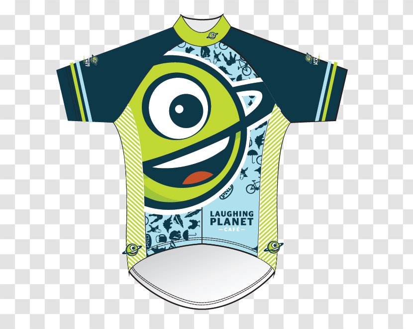 T-shirt Laughing Planet Cafe Sports Fan Jersey Cycling Clothing - Green Transparent PNG