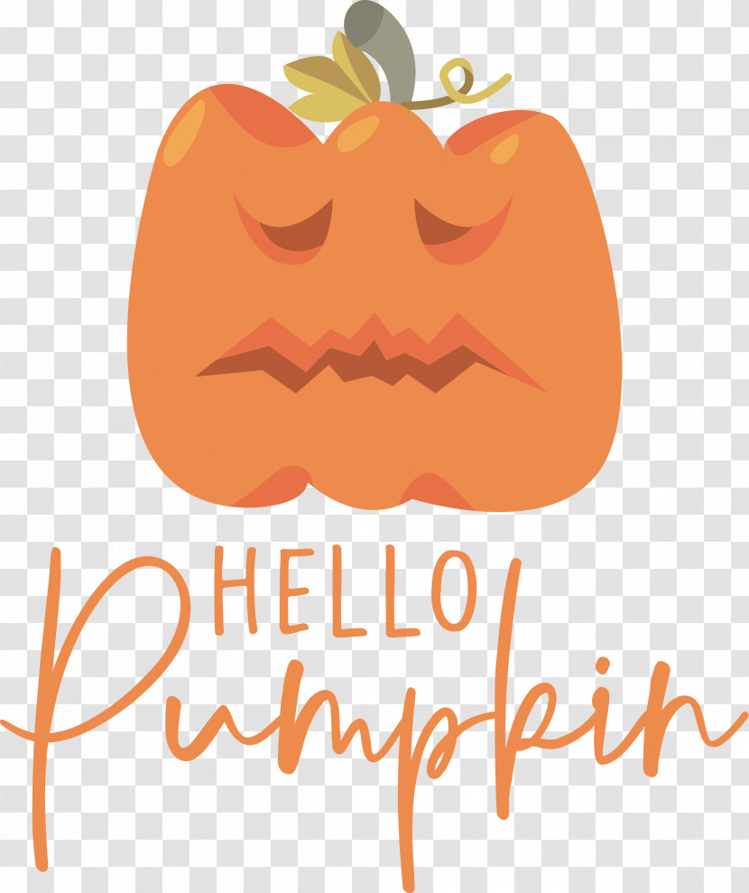 HELLO PUMPKIN Autumn Harvest Transparent PNG