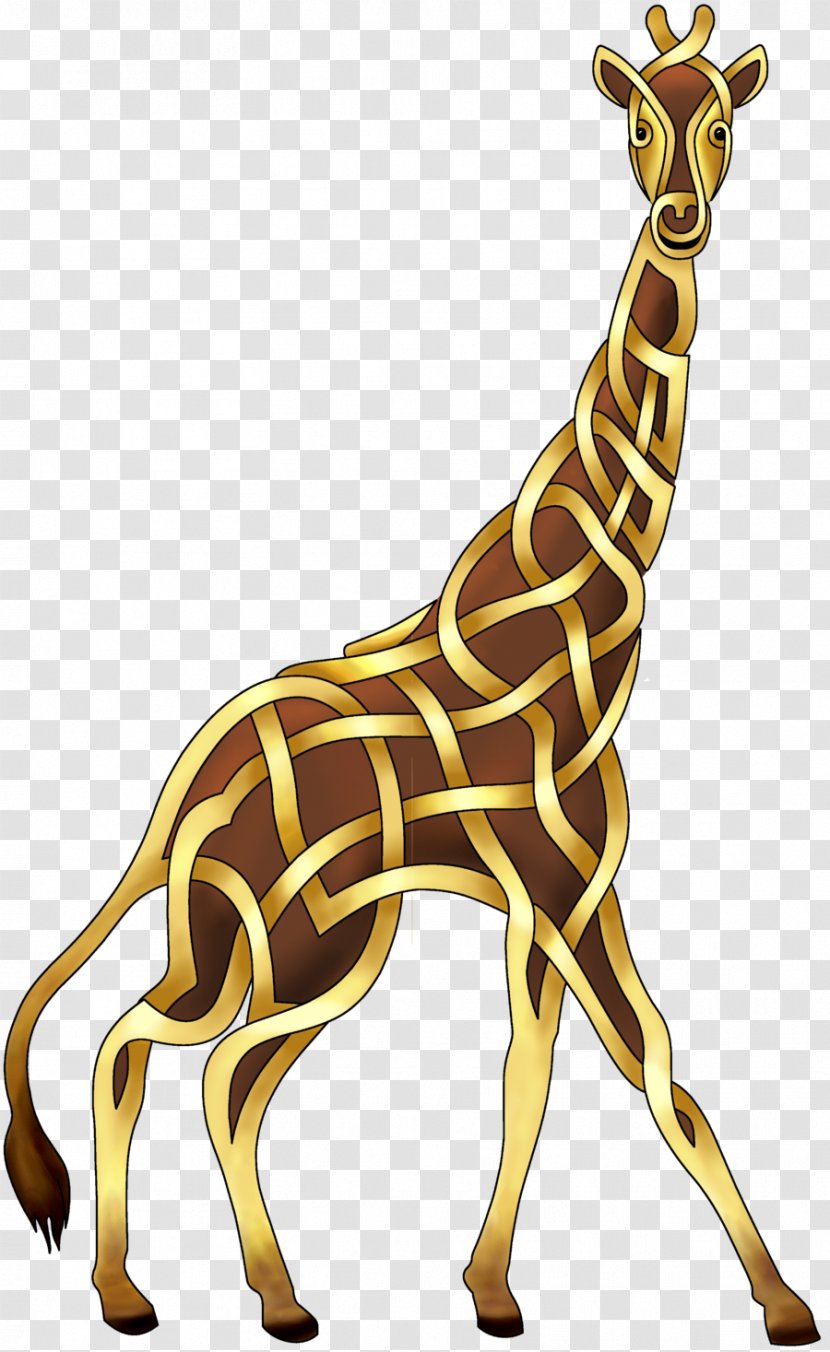 Giraffe Celtic Knot Art Tile Transparent PNG