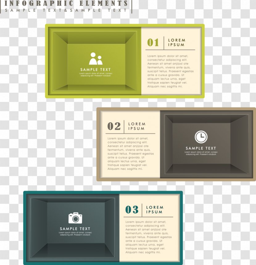 Infographic 3D Computer Graphics - Space - Three-dimensional Vector Block Information Transparent PNG